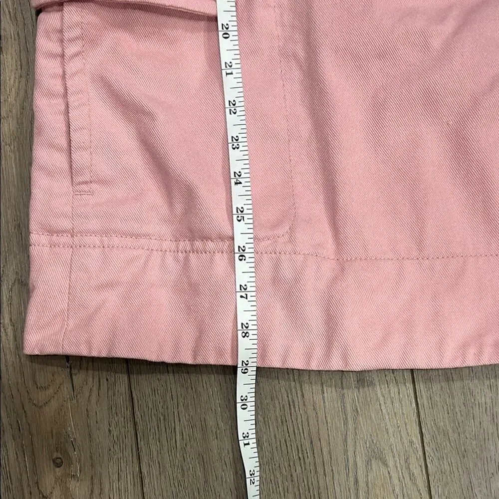 J. Crew Women’s 100% Cotton Pale Pink Peacoat Feminine White Buttons Size 8 - Picture 11 of 13